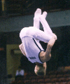 Justin's triple off high bar (2003 NCAA Nationals)
